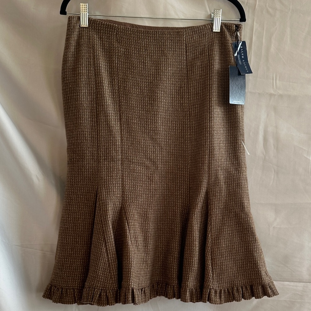 Ralph Lauren Trumpet skirt with Ruffle Hem